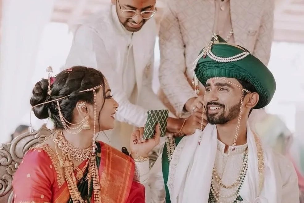 The ceremony, in Maharashtrian tradition at Mangli Lake Farm